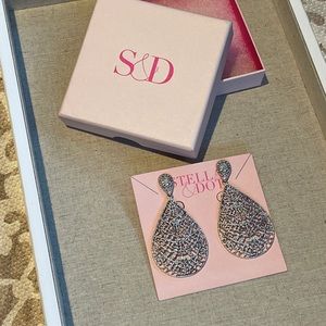 S&D Thea Chandelier Lace Earrings. Brand new.